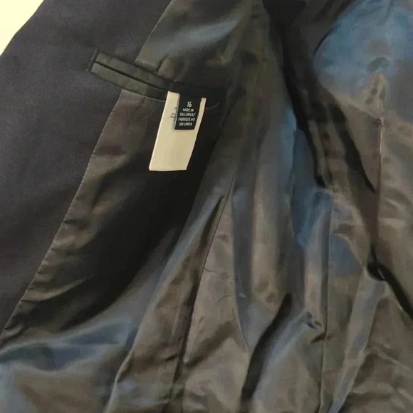 Lands' End School Uniform Hopsack Blazer - Picture 6 of 8